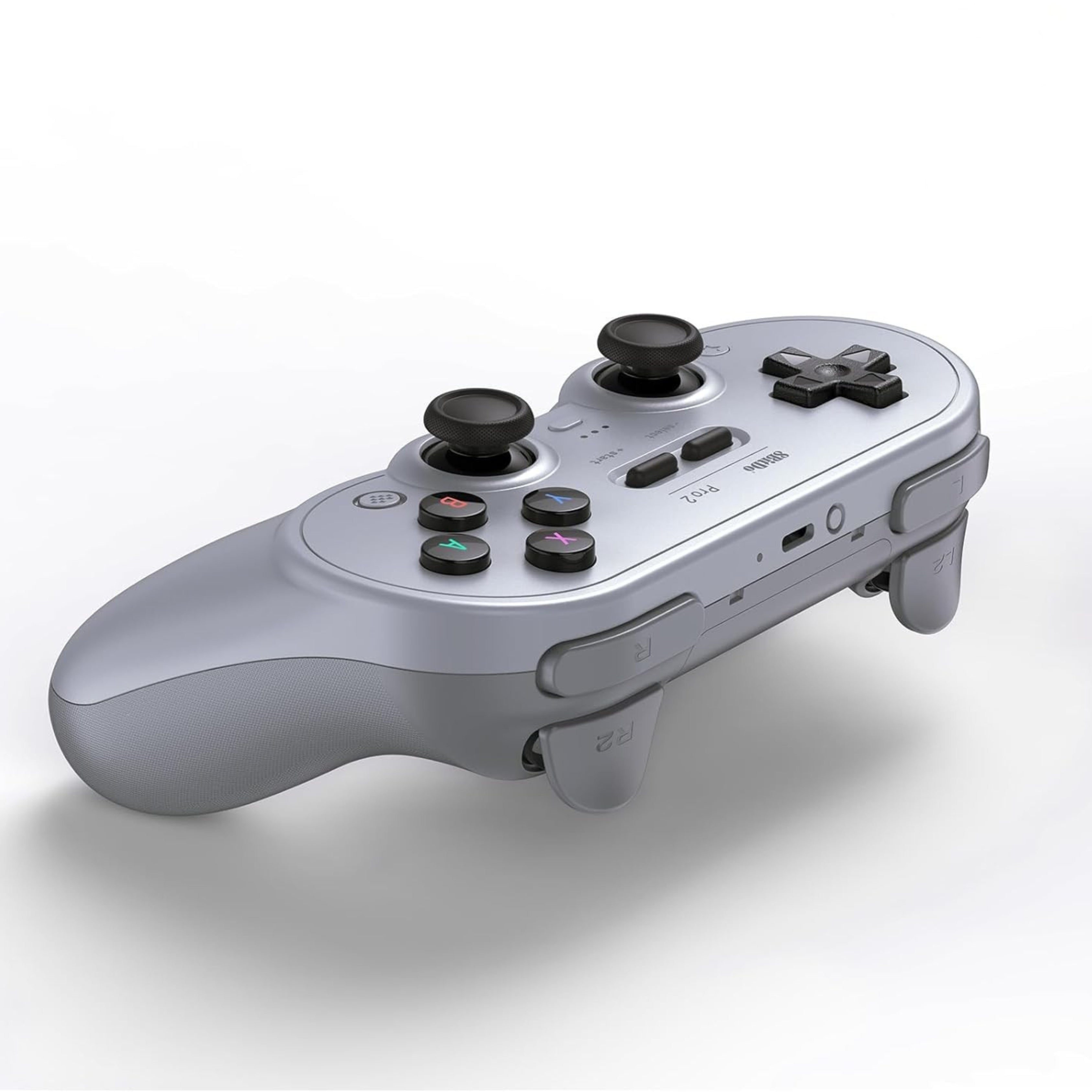 8Bitdo Pro 2 Bluetooth Controller for Switch, Hall Effect Joystick Update, Wireless Gaming Controller for Switch, PC, Android, and Steam Deck & Apple