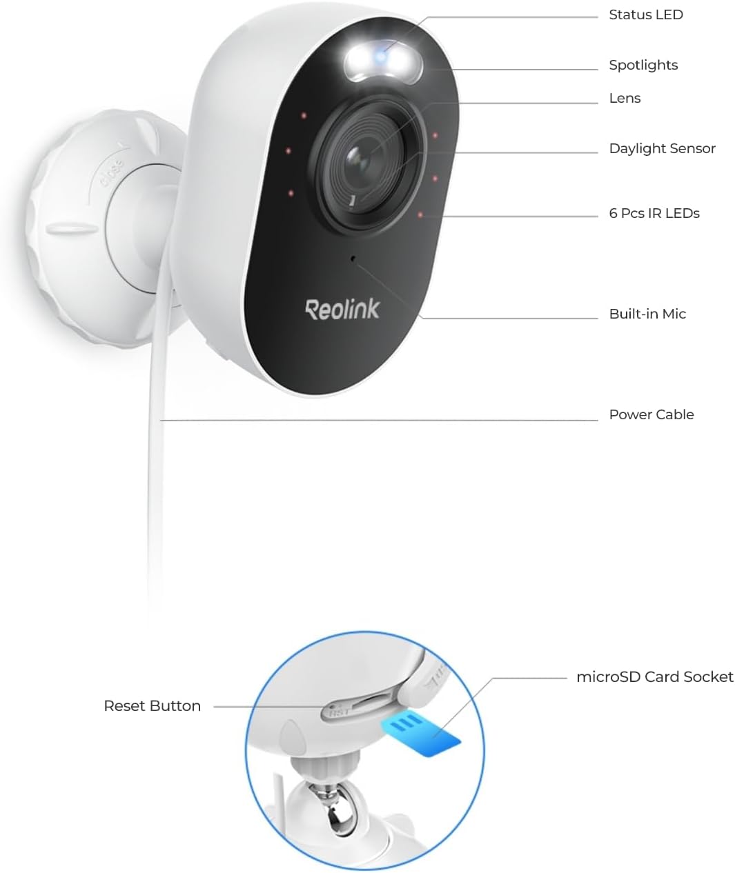 Reolink Lumus 2K Wireless Outdoor Security Camera – 4MP Spotlight with Color Night Vision, Dual-Band WiFi (2.4/5GHz), Smart Detection, Two-Way Audio, Local Storage