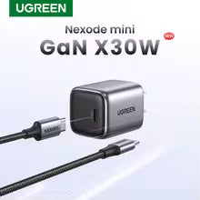 UGREEN GaN 30W Fast Charger for iPhone 15 14 13 PD3.0 Charger for iPad Pro Samsung Xiaomi USB C Phone Charger