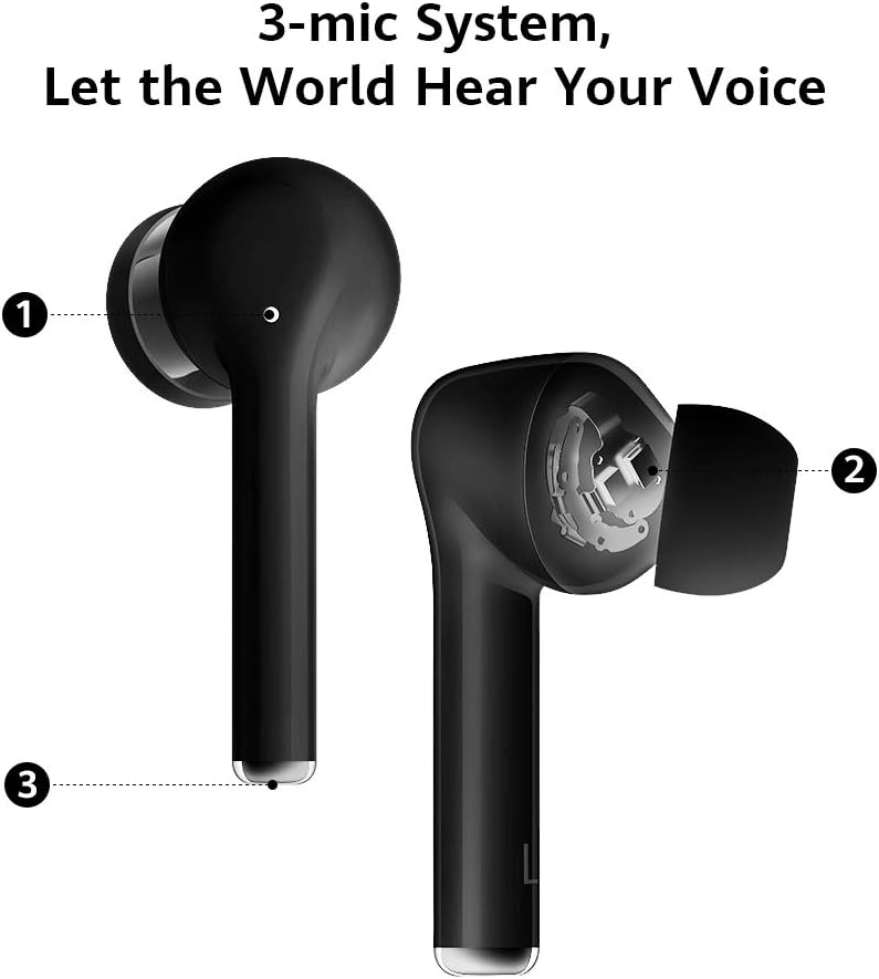 Huawei FreeBuds 3i - Wireless Earbuds, Active Noise Cancellation, 3-mic System Earphones,10mm Speaker carbon black